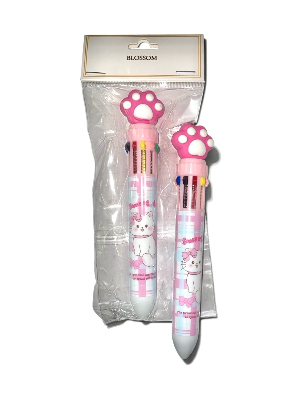 SWEETHEART CUTE CAT PAW 10 COLOR INK PEN